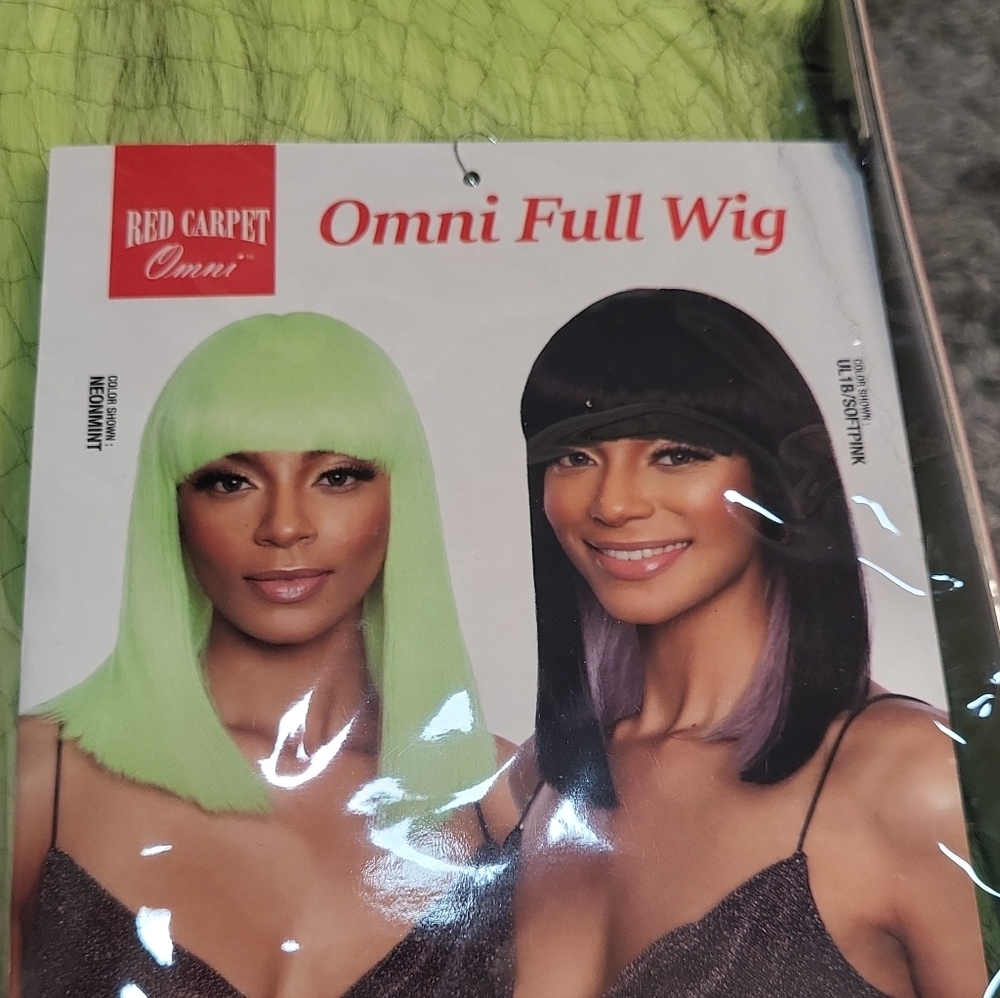 Full Wig - Neon Green and Black